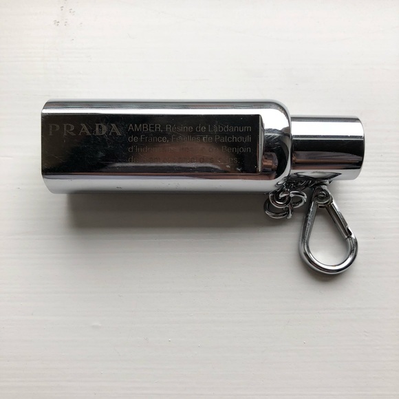 RARE silver Prada refillable spray bottle keychain - Picture 7 of 7